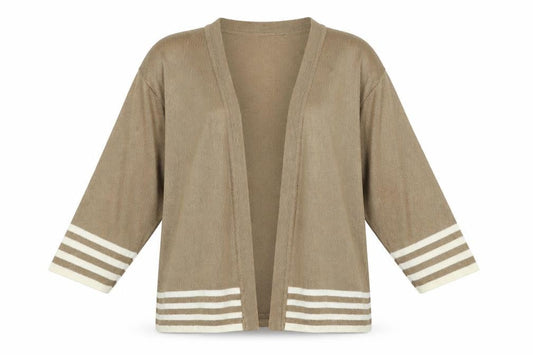 Womens UK Size 10 Amari Brown Cardigan Jumper