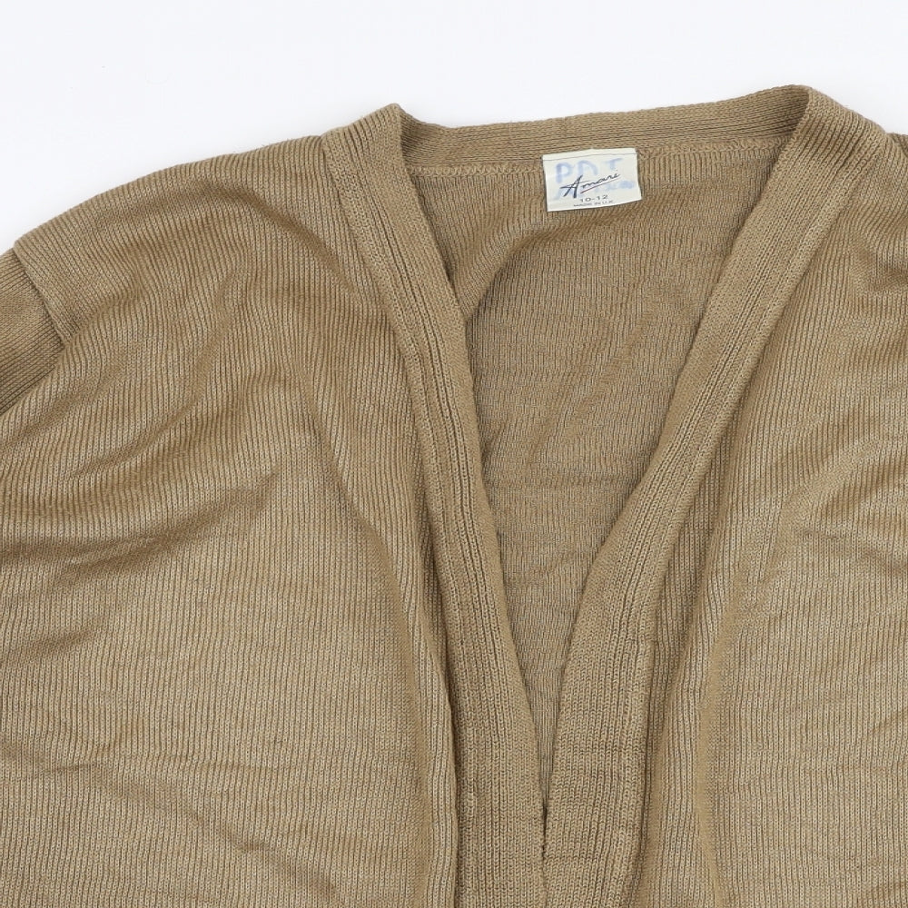 Womens UK Size 10 Amari Brown Cardigan Jumper