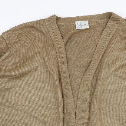 Womens UK Size 10 Amari Brown Cardigan Jumper
