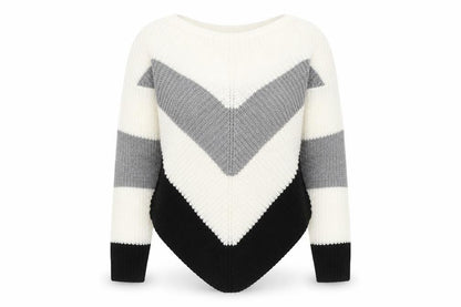 Select Womens White Round Neck  Acrylic Pullover Jumper Size S