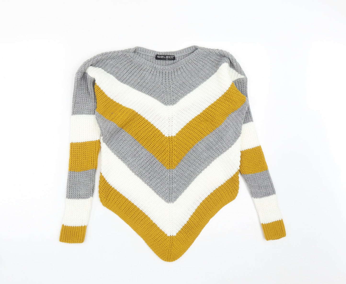 Womens UK Size S Select Multicoloured Pullover Jumper