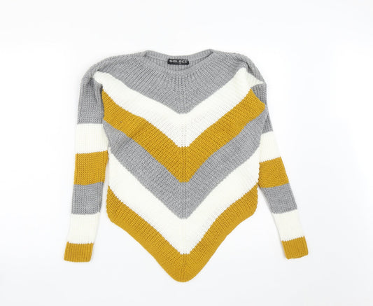 Womens UK Size S Select Multicoloured Pullover Jumper