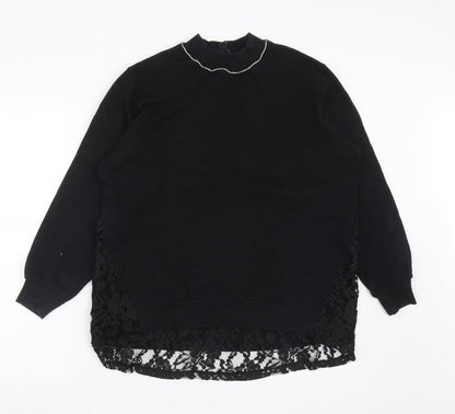 River Island Womens Black  Polyester  Sweatshirt Size S