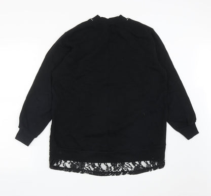 River Island Womens Black  Polyester  Sweatshirt Size S