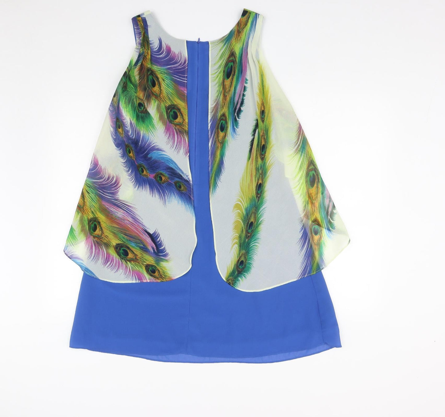 Miss Patina Womens Multicoloured  Polyester A-Line  Size 12  Round Neck Zip