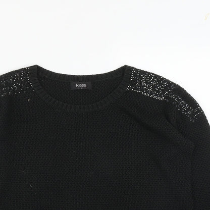 Womens UK Size M Klass Black Pullover Jumper