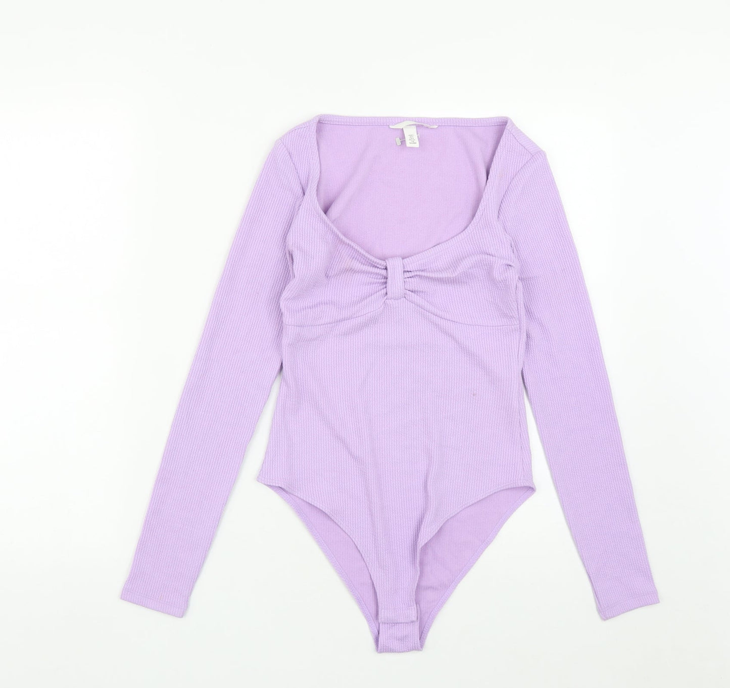 H&M  Womens Purple  Polyester Catsuit One-Piece Size S  Snap