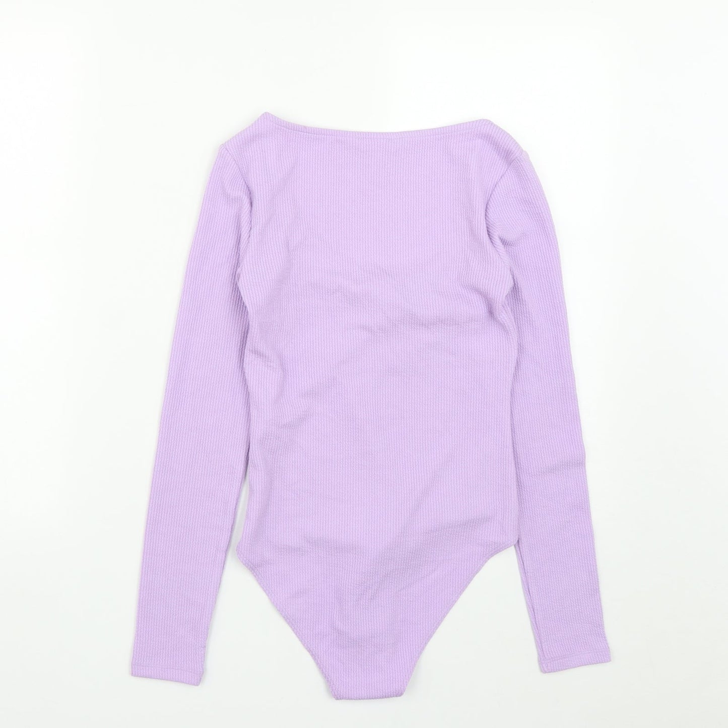 H&M  Womens Purple  Polyester Catsuit One-Piece Size S  Snap