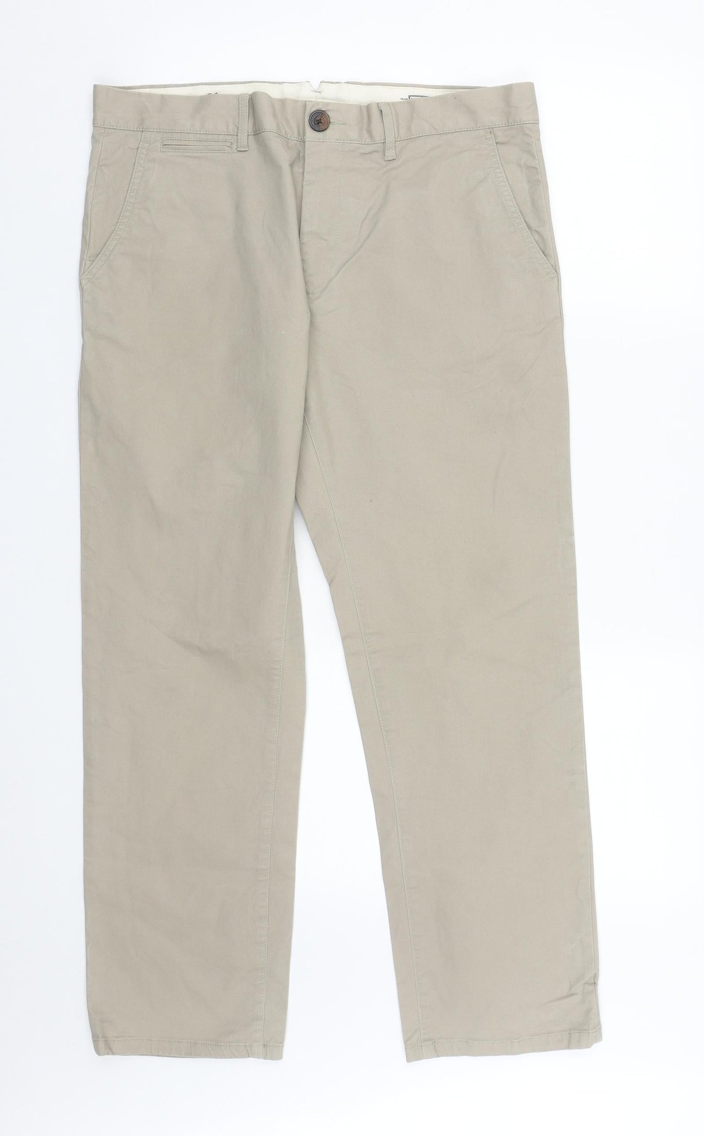 Hammond & CO Mens Beige  Polyester Trousers  Size 34 in L27 in Regular Zip