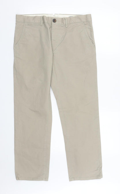 Hammond & CO Mens Beige  Polyester Trousers  Size 34 in L27 in Regular Zip