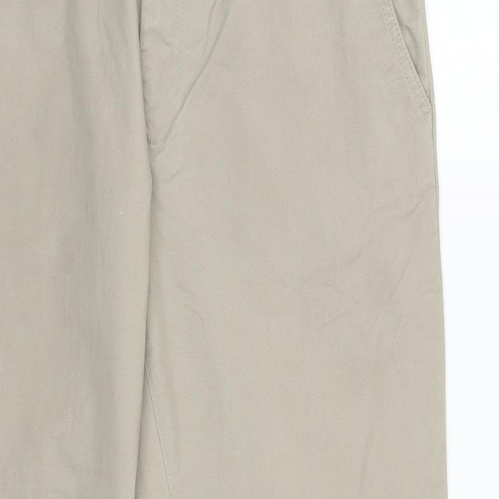 Hammond & CO Mens Beige  Polyester Trousers  Size 34 in L27 in Regular Zip
