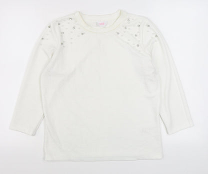 Womens UK Size XL Savida White Pullover Jumper