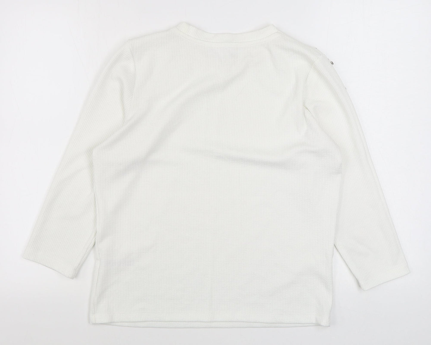 Womens UK Size XL Savida White Pullover Jumper