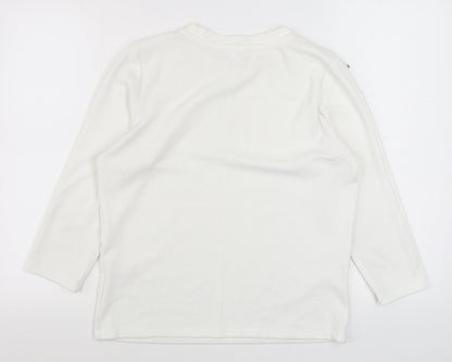 Womens UK Size XL Savida White Pullover Jumper