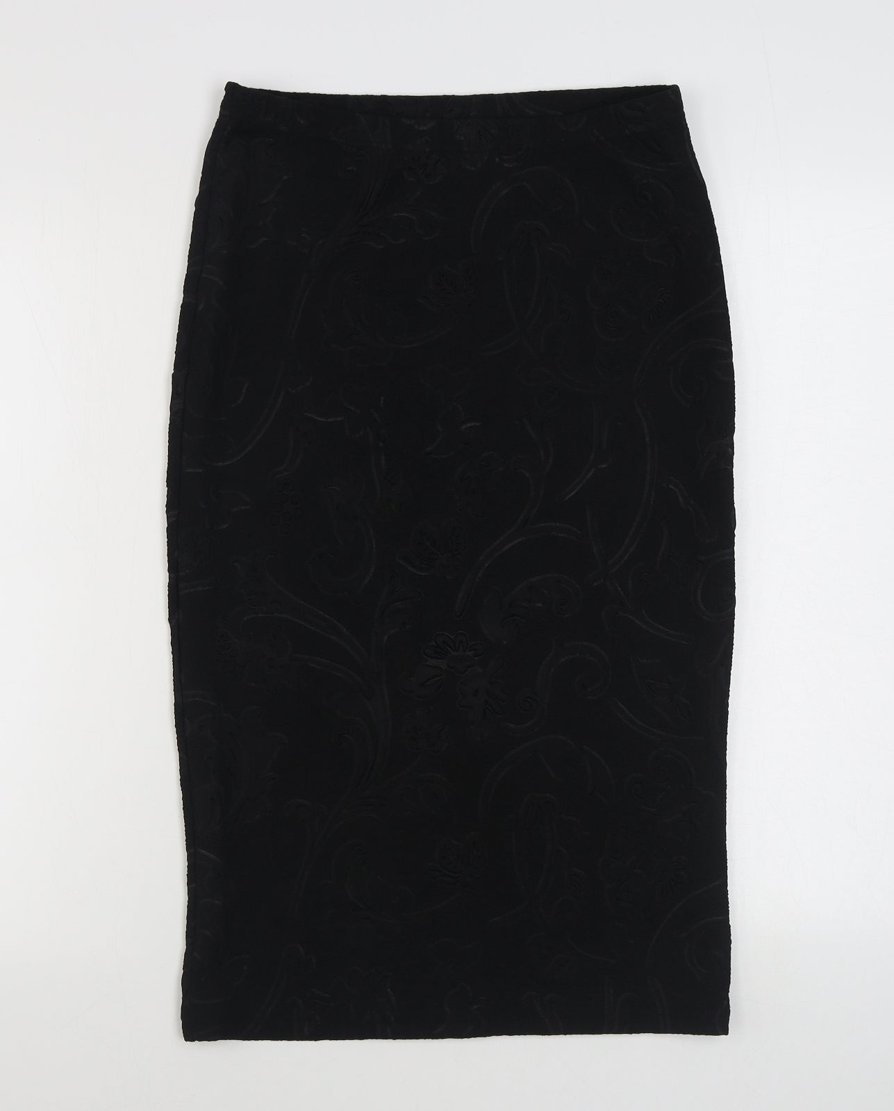 Glamorous Womens Black  Polyester Straight & Pencil Skirt Size 12