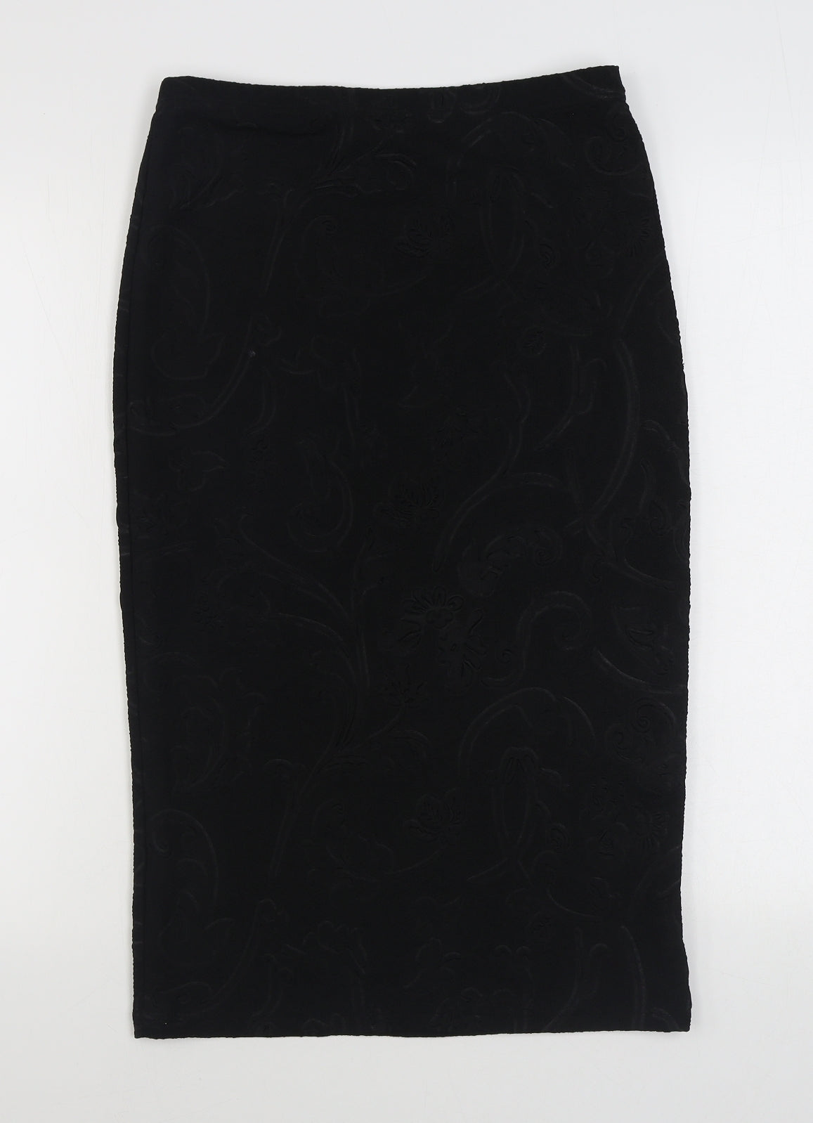 Glamorous Womens Black  Polyester Straight & Pencil Skirt Size 12