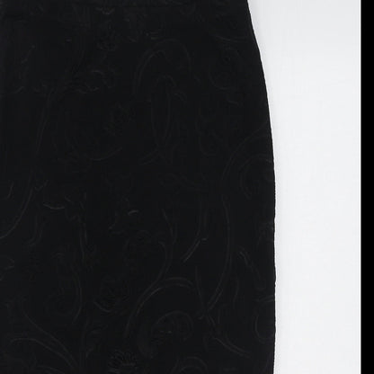 Glamorous Womens Black  Polyester Straight & Pencil Skirt Size 12