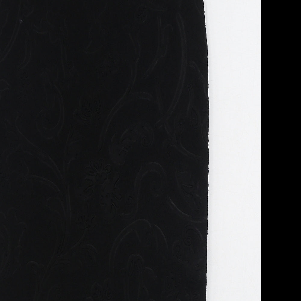 Glamorous Womens Black  Polyester Straight & Pencil Skirt Size 12