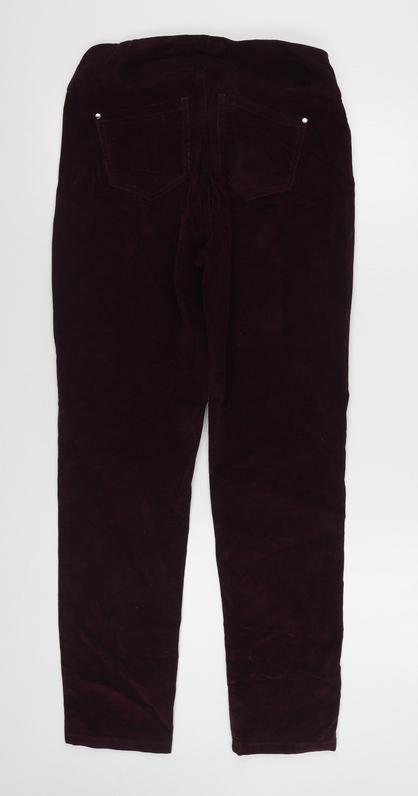 Lisette Womens Purple  Cotton Jegging Trousers Size 30 in L30 in Regular