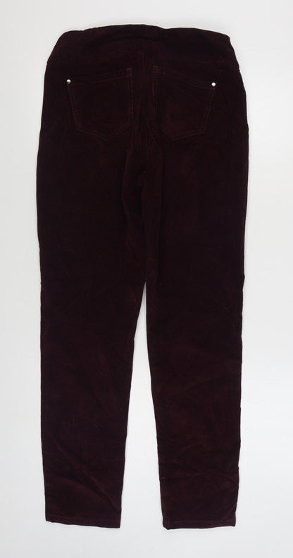 Lisette Womens Purple  Cotton Jegging Trousers Size 30 in L30 in Regular