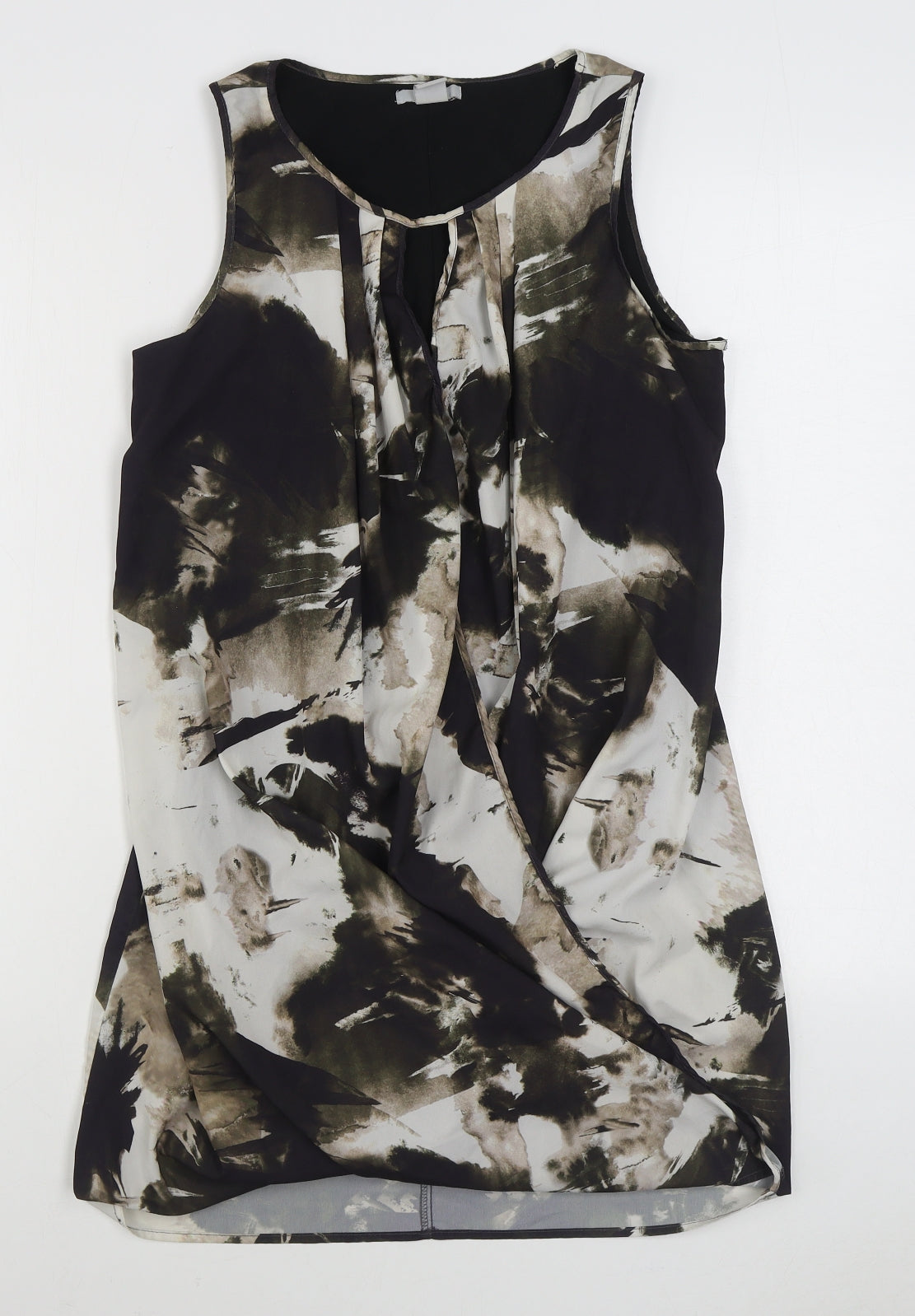 Womens UK Size 8 H&M Black Basic Blouse
