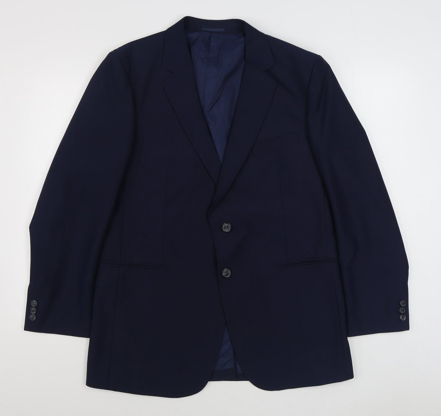 Mens UK Size 42 Preworn Regular Blue Suit Jacket