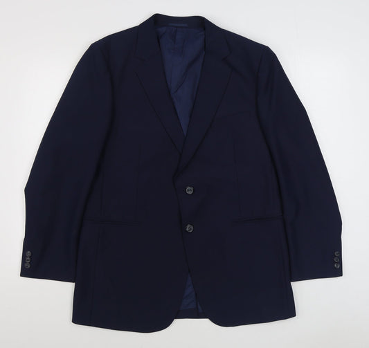 Mens UK Size 42 Preworn Regular Blue Suit Jacket