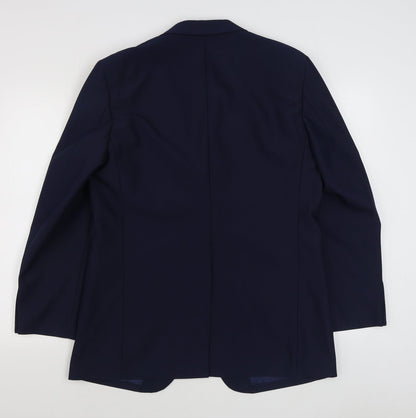 Mens UK Size 42 Preworn Regular Blue Suit Jacket