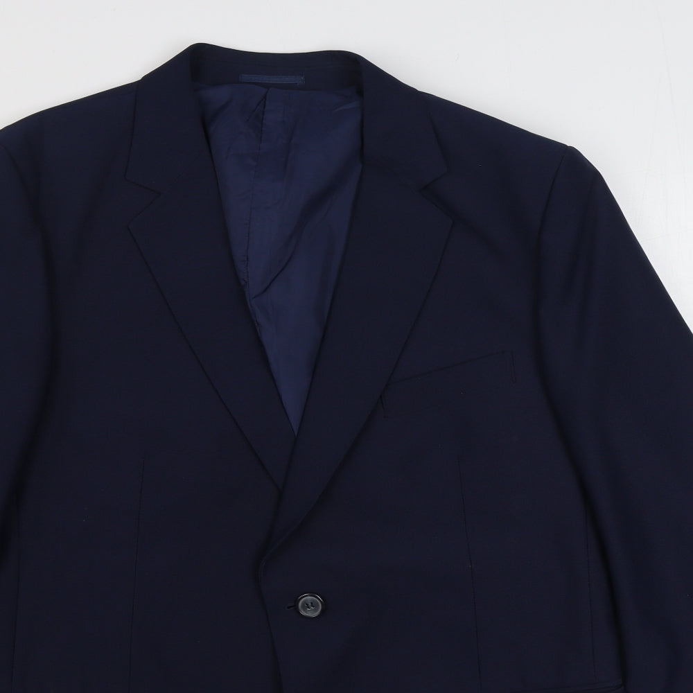 Mens UK Size 42 Preworn Regular Blue Suit Jacket