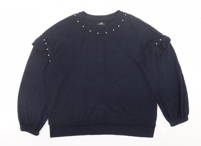 Womens UK Size S Wallis Blue Pullover Jumper