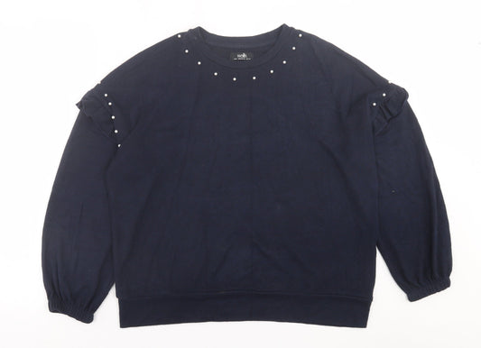 Womens UK Size S Wallis Blue Pullover Jumper