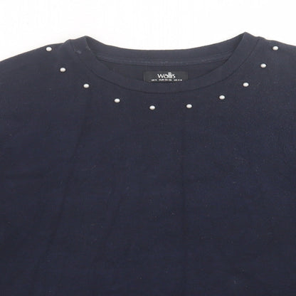Womens UK Size S Wallis Blue Pullover Jumper