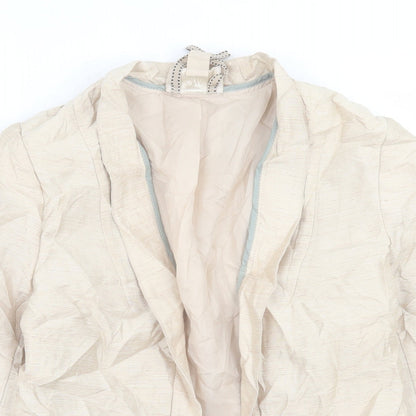 H&M Womens Beige   Jacket Blazer Size 10