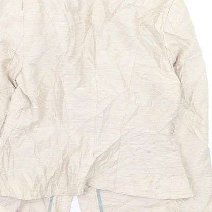 H&M Womens Beige   Jacket Blazer Size 10