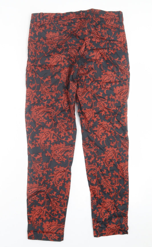 Womens UK Size 8 H&M Regular Fit  Orange Trousers