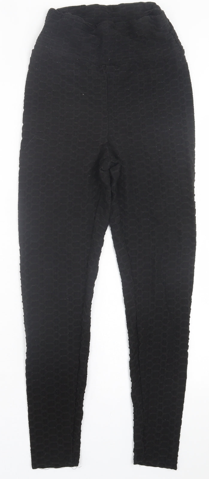 SheIn Womens Black  Polyester Capri Leggings Size S L28 in