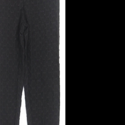 SheIn Womens Black  Polyester Capri Leggings Size S L28 in