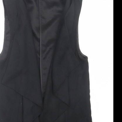 Dorothy Perkins Womens Black  Polyester Kimono Blouse Size 10 V-Neck