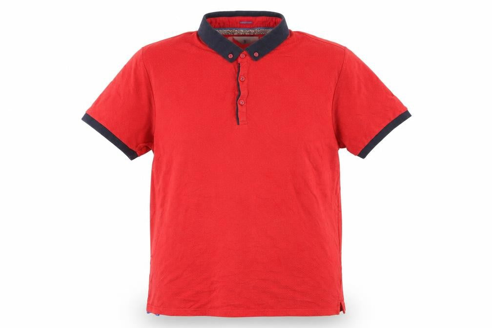 Mens UK Size L Centered Cotton Polo Shirt