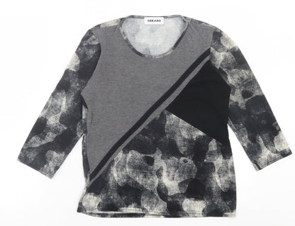 Womens UK Size 10 Gerard Grey Basic T-Shirt
