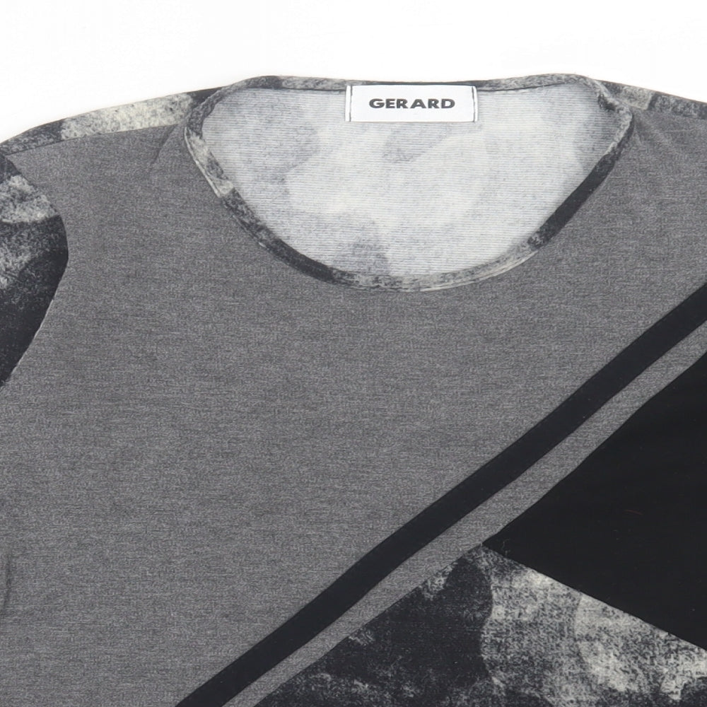 Womens UK Size 10 Gerard Grey Basic T-Shirt