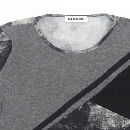 Womens UK Size 10 Gerard Grey Basic T-Shirt