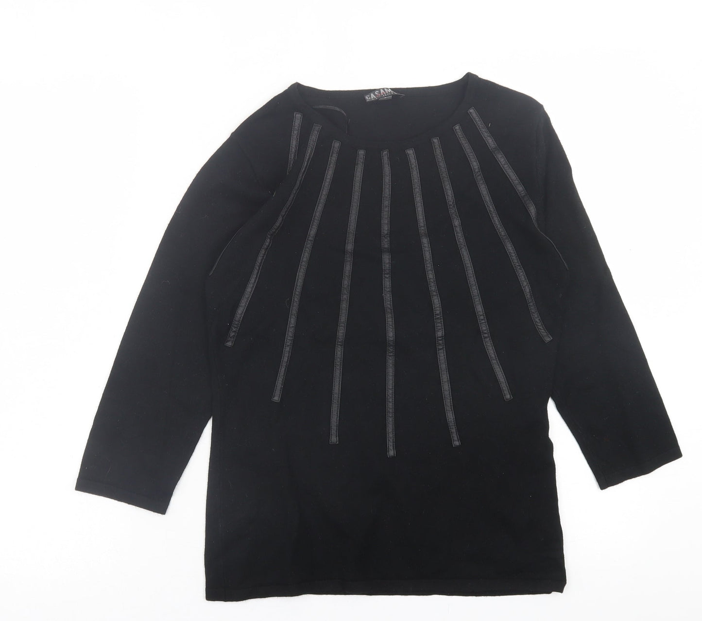 Womens UK Size S Casamia Black Pullover Jumper