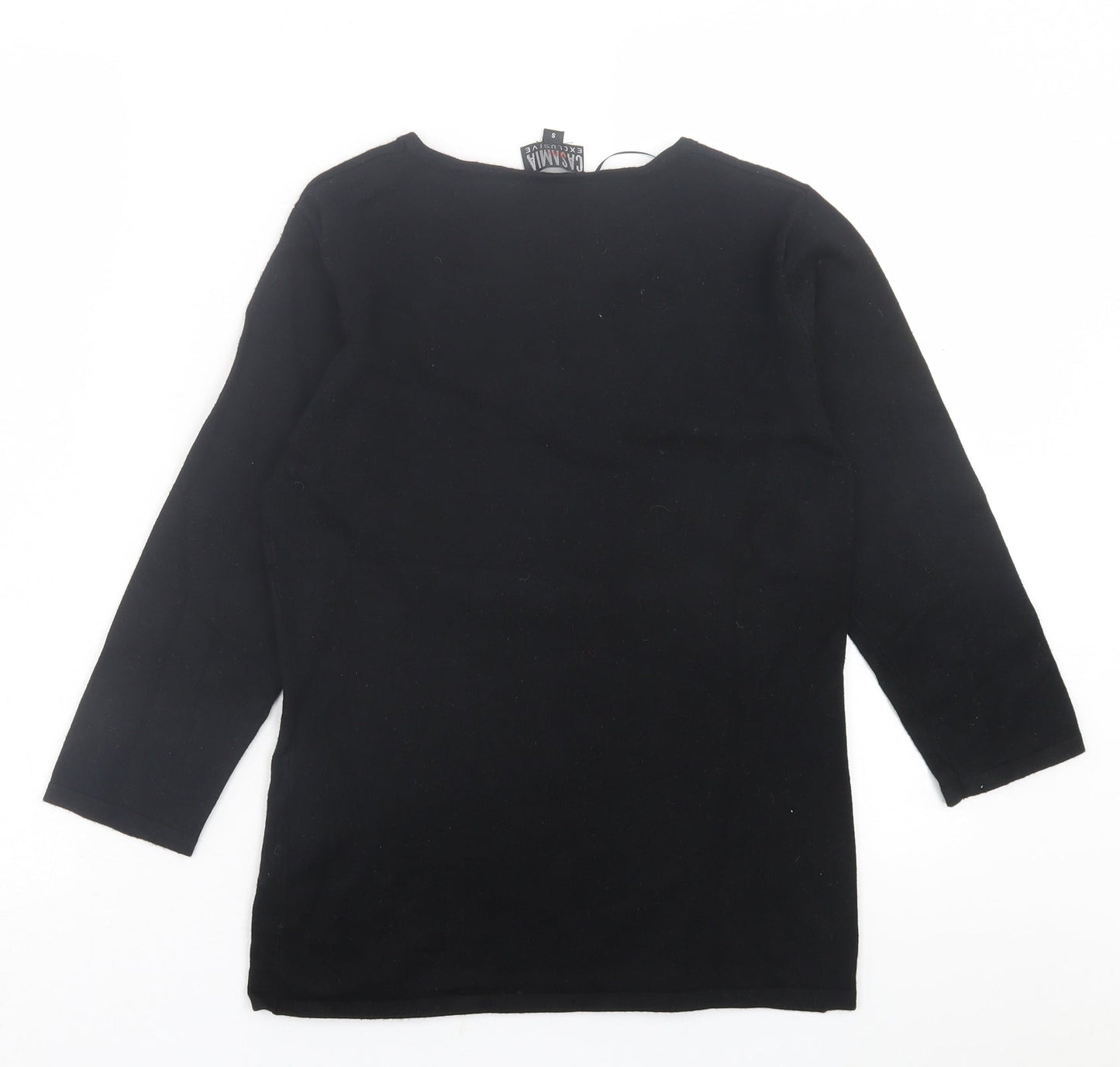 Womens UK Size S Casamia Black Pullover Jumper