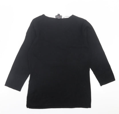 Womens UK Size S Casamia Black Pullover Jumper