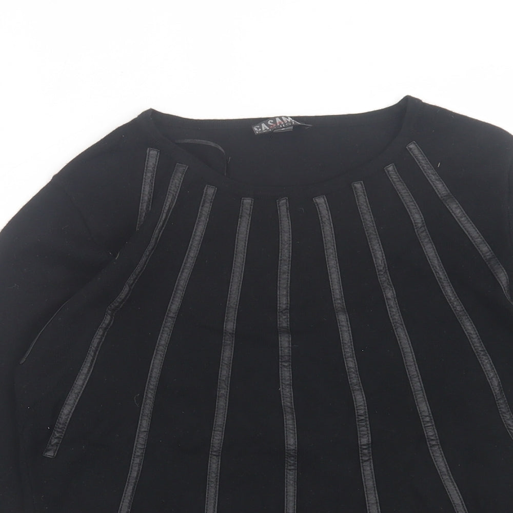 Womens UK Size S Casamia Black Pullover Jumper