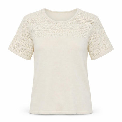 Womens UK Size M Damart White Henley Jumper