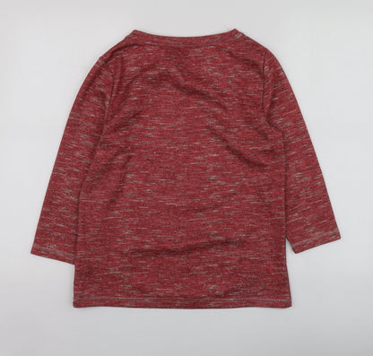 Womens UK Size S Anna Rose Red Basic Blouse