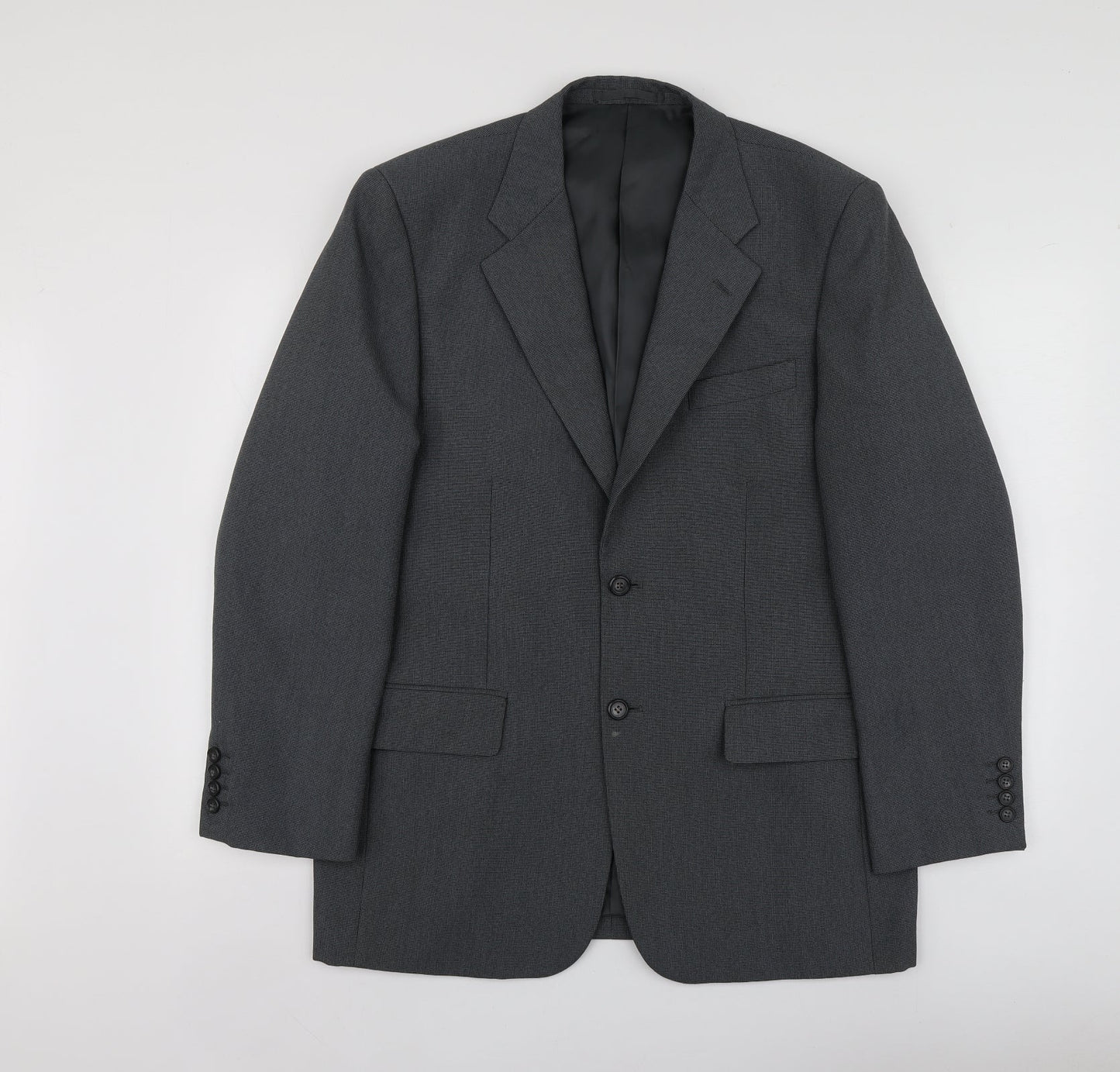 Mens UK Size M Lee Greenwood Regular Grey Suit Jacket