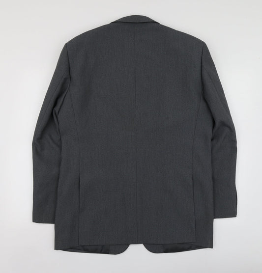 Mens UK Size M Lee Greenwood Regular Grey Suit Jacket